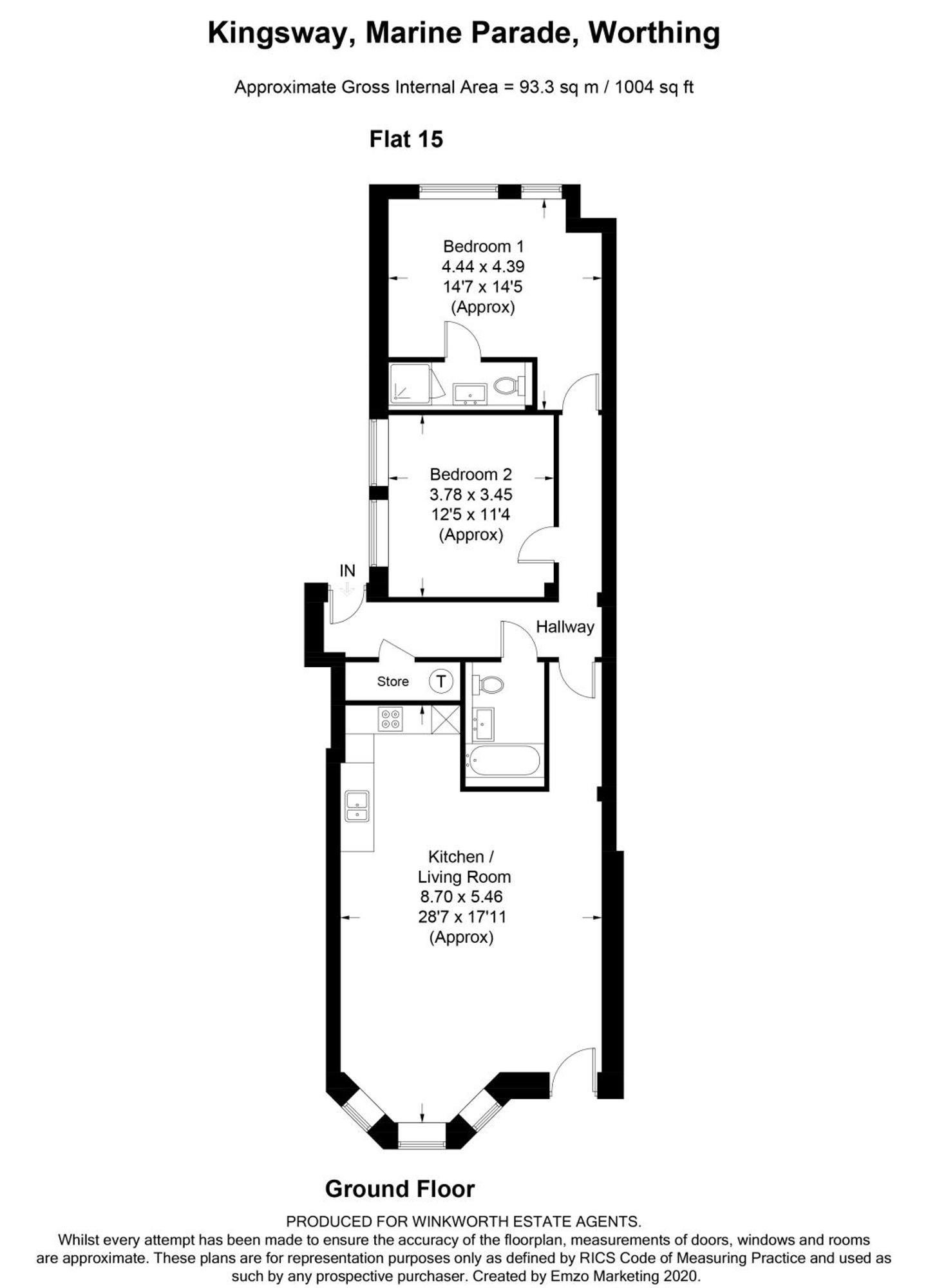 Stunning 2 Bed Apartment Sea Views And Parking Worthing Zewnętrze zdjęcie